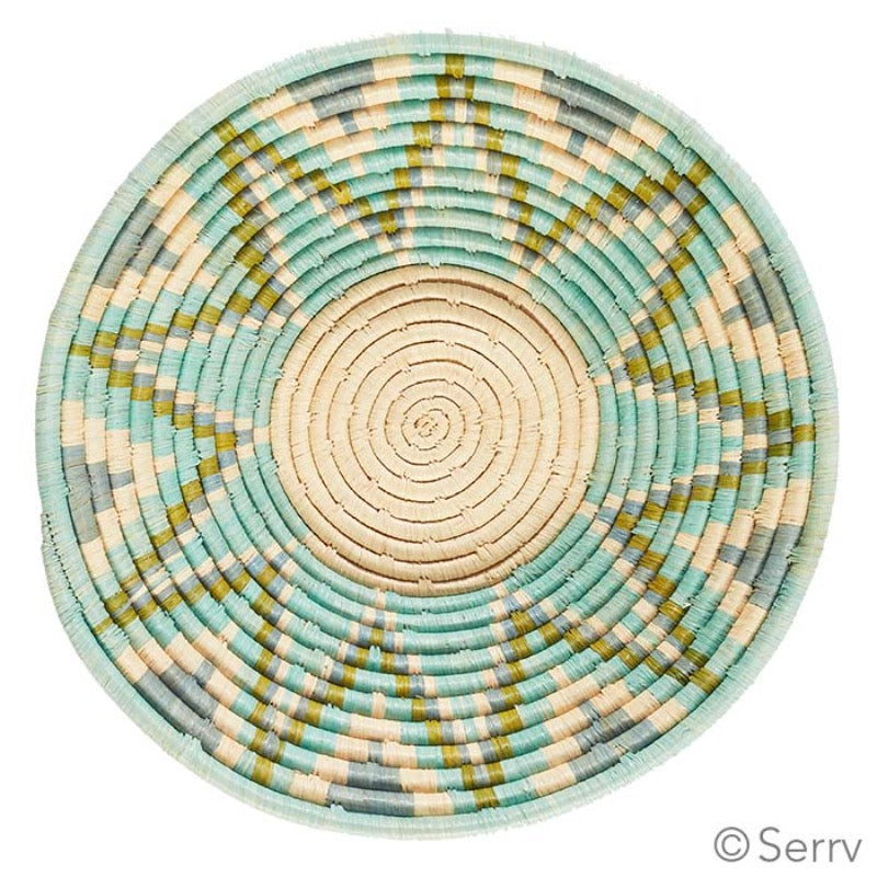 Teal Starburst Basket