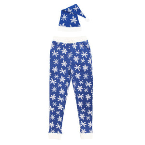 Organic Men's Holiday Joggers & Cap Set- Snow-Ho-Ho